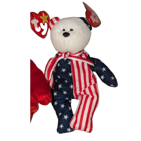 Ty Teenie Beanie Babies International II Osito Germania Spangle the Bear Set - Picture 5 of 9